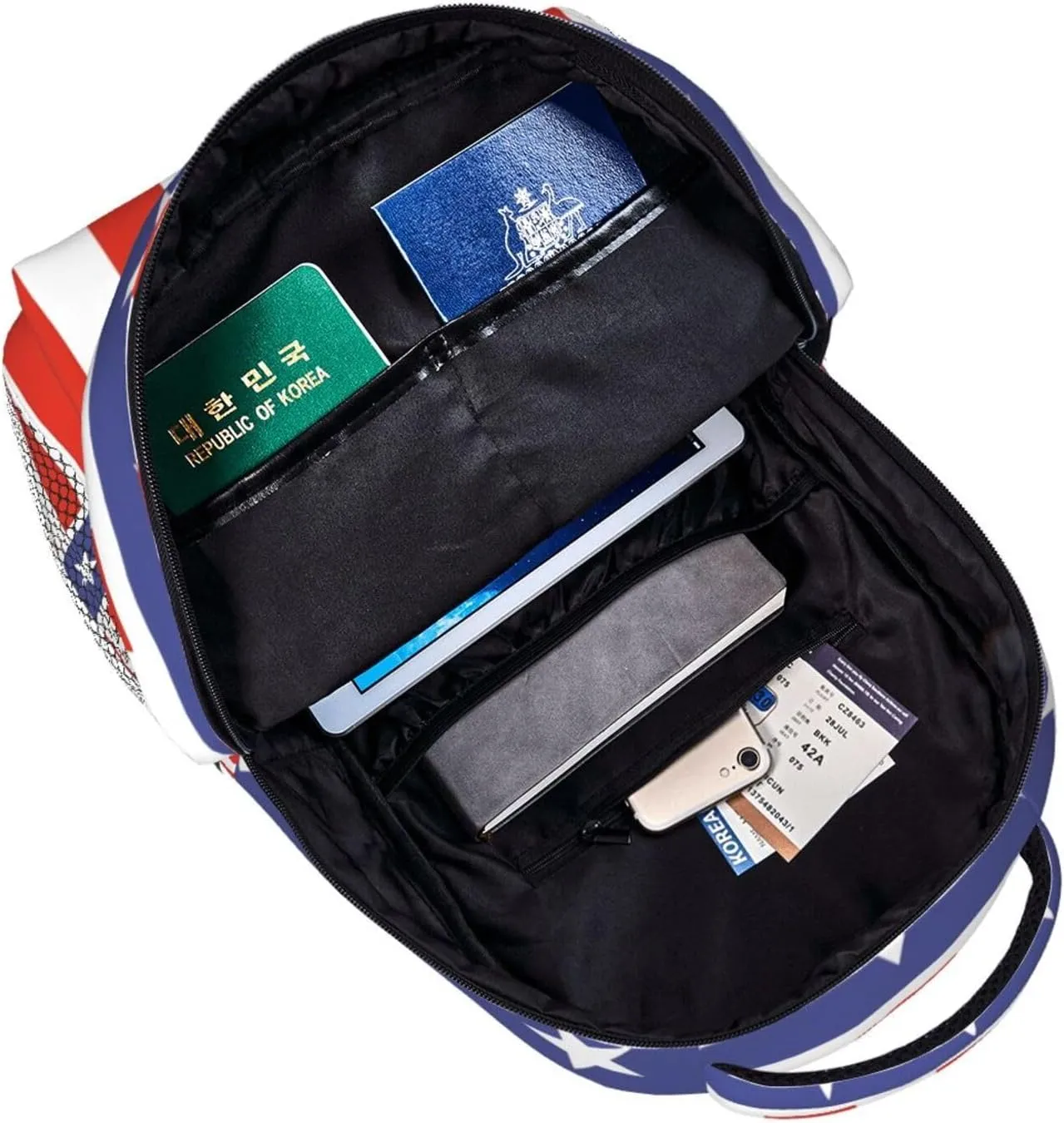 4th July Travel Laptop Backpack for Women Lightweight College Backpack Adjustable Fits 15.6 Inch Laptop Bag Waterproof for Men, Gym, Work