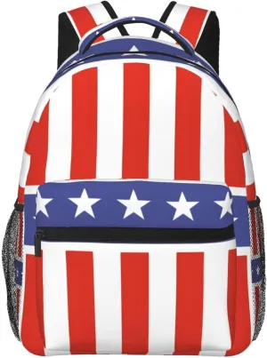 4th July Travel Laptop Backpack for Women Lightweight College Backpack Adjustable Fits 15.6 Inch Laptop Bag Waterproof for Men, Gym, Work