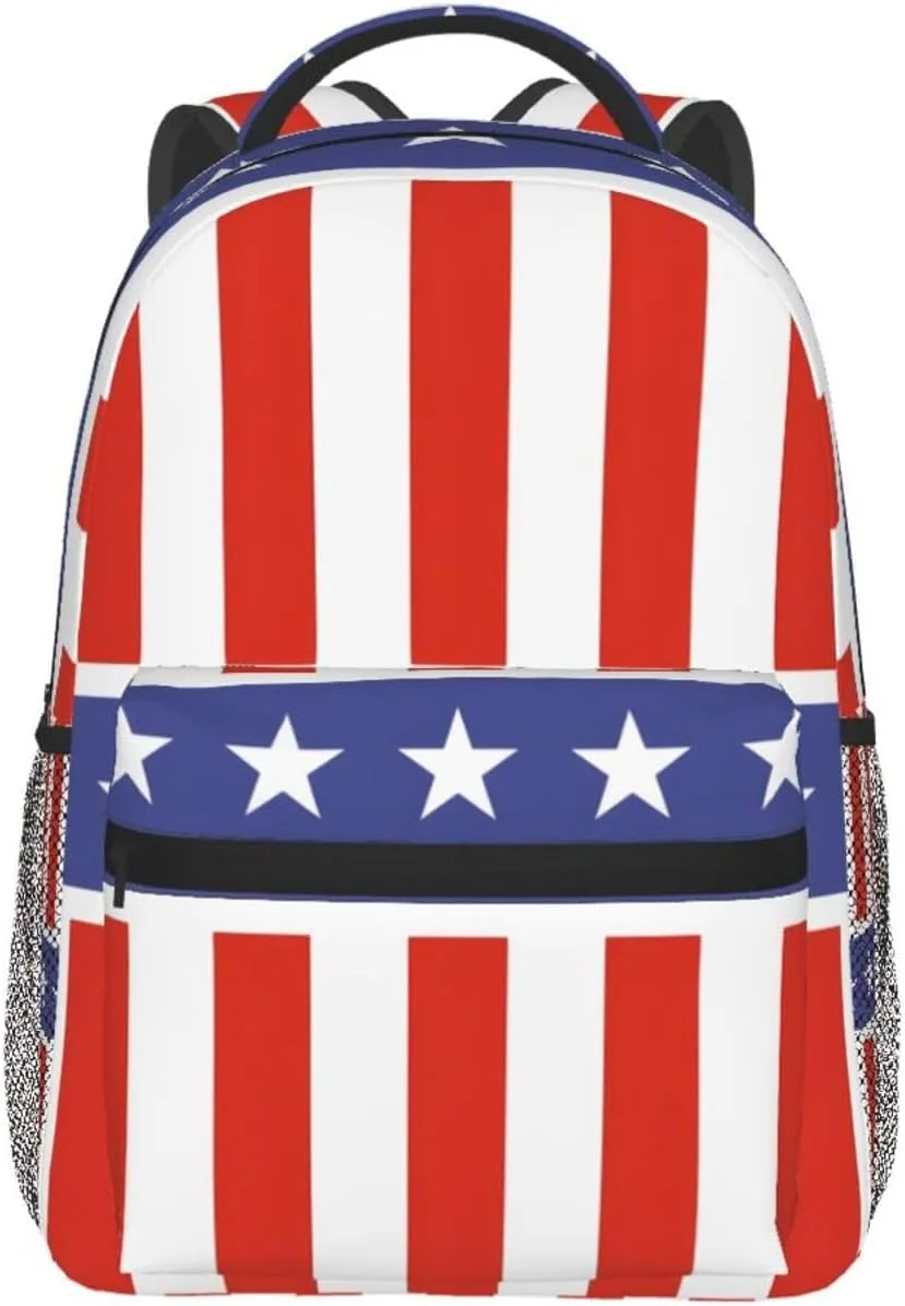 4th July Travel Laptop Backpack for Women Lightweight College Backpack Adjustable Fits 15.6 Inch Laptop Bag Waterproof for Men, Gym, Work