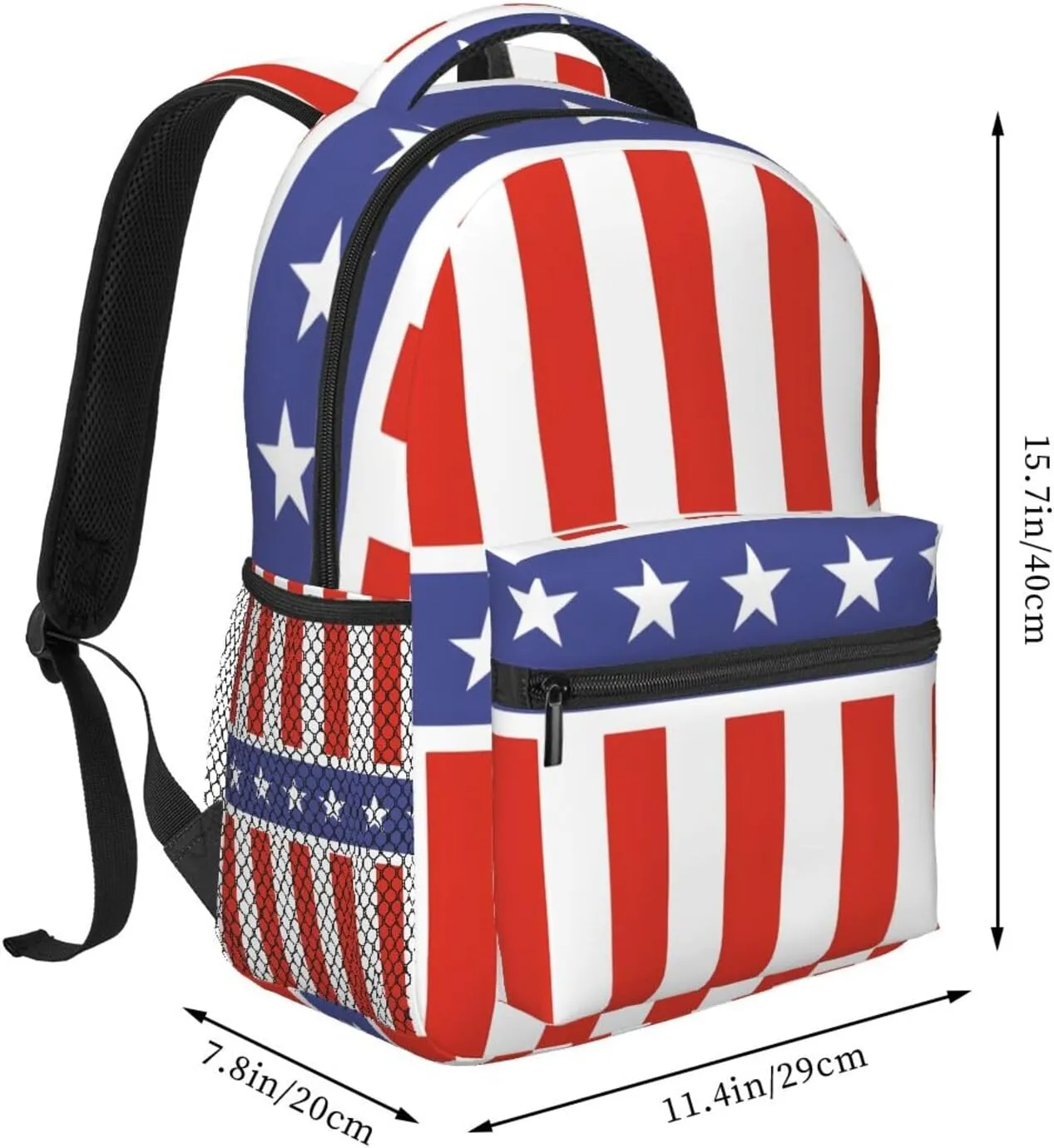 4th July Travel Laptop Backpack for Women Lightweight College Backpack Adjustable Fits 15.6 Inch Laptop Bag Waterproof for Men, Gym, Work