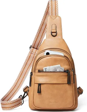 7L Sling Bag for Women Crossbody Bag Sling Purse Fanny Packs Vegan Leather Chest Bag Trendy Handbag Travel Anti Theft