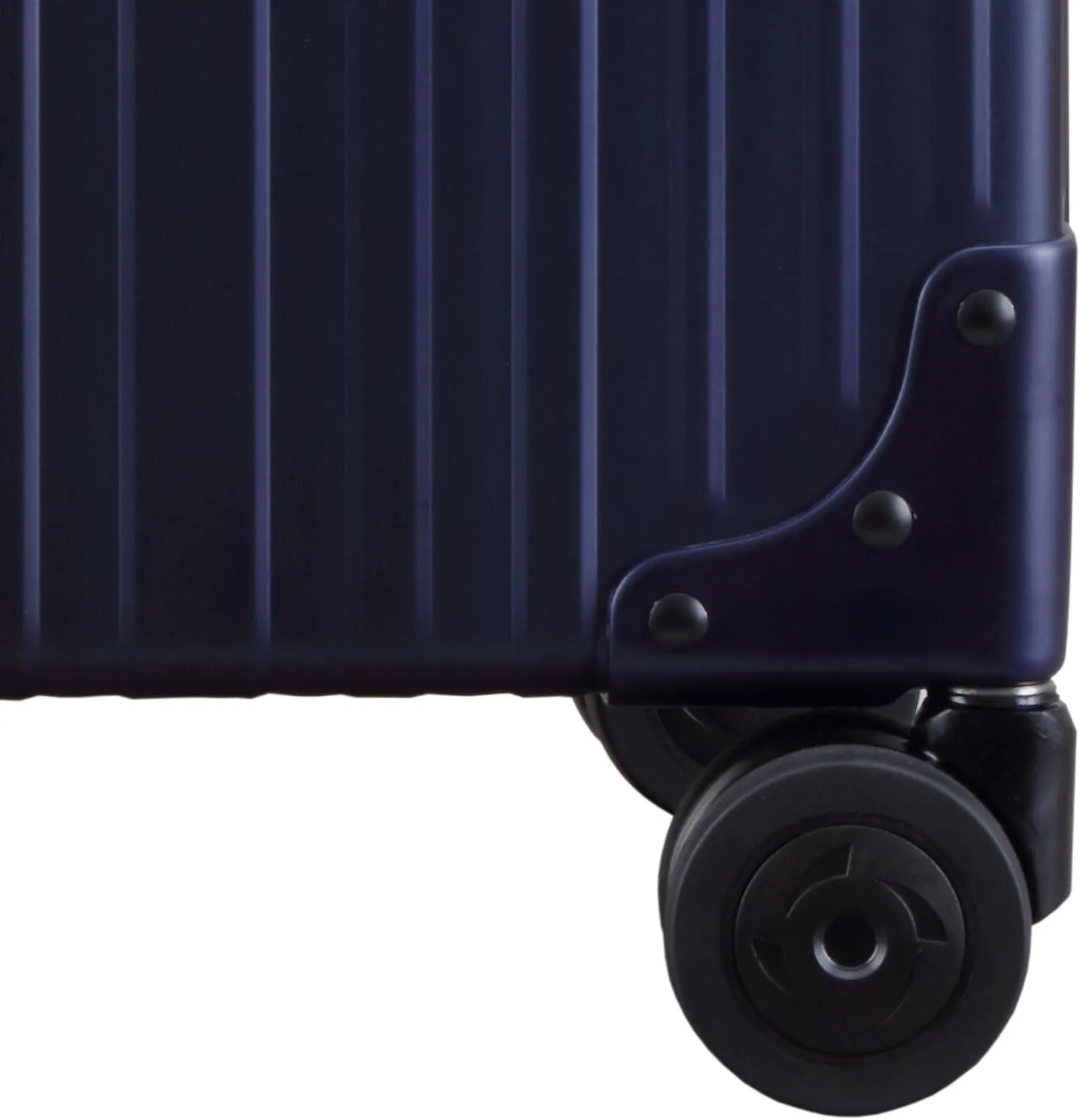 Aleon 16 Aluminum Vertical Underseat Carry-On Luggage - Luxury Business Briefcase with Wheels - Hardshell Suitcase for Airplane Travel (Sapphire)
