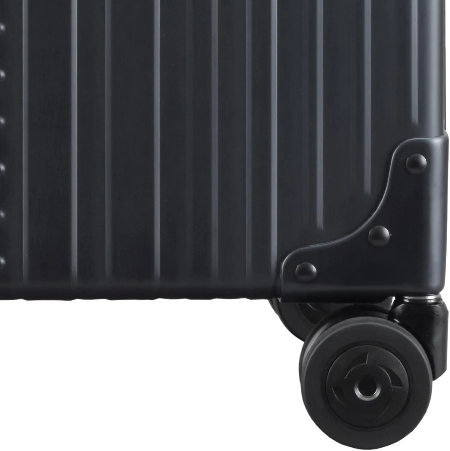 All Aluminum Lightweight 16 Premium Vertical Underseat Carry-On Luggage - Luxury Business Briefcase with Wheels - Hardshell Suitcase for Airplane Travel (Onyx)