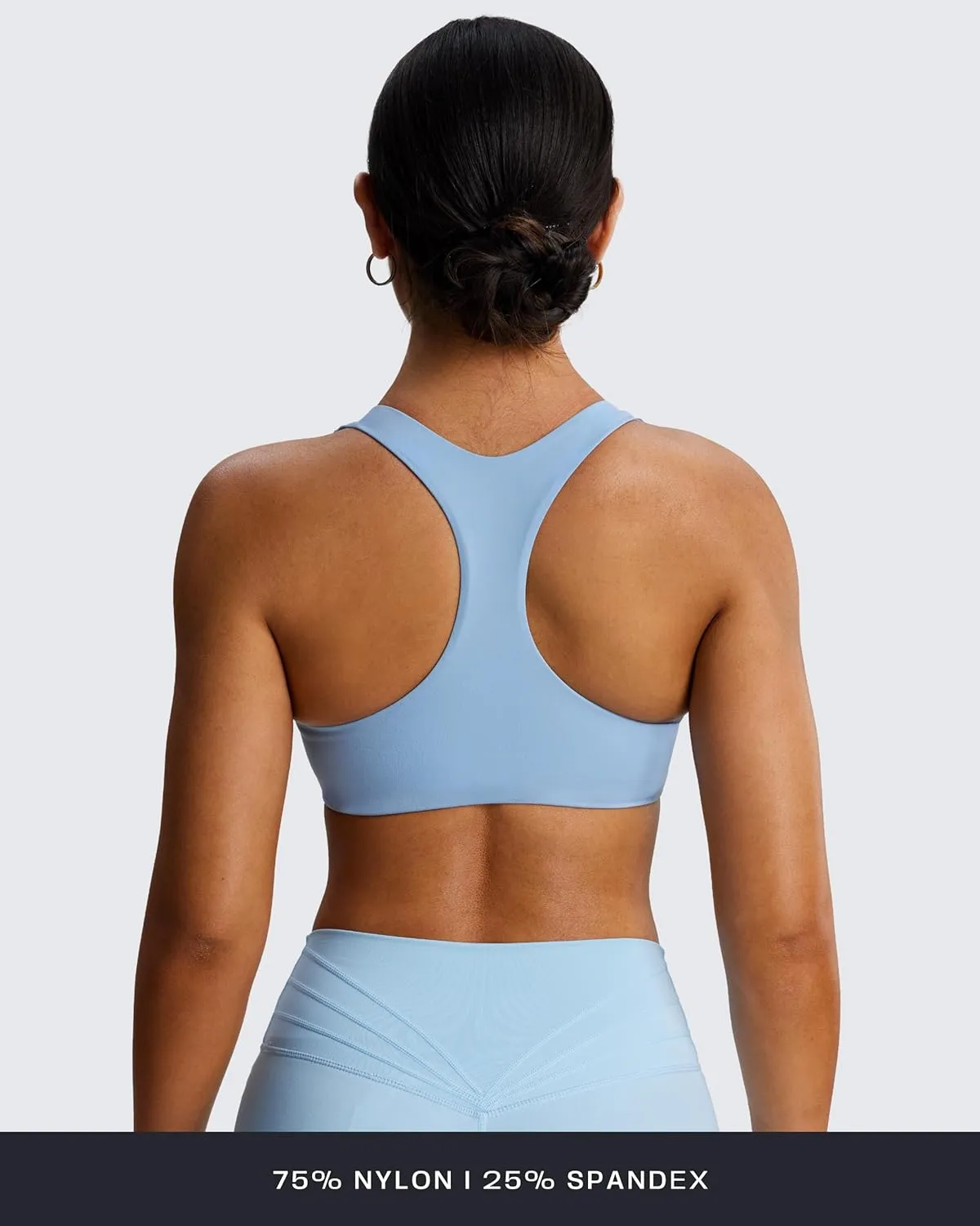 Aoxjox Women's Workout Sports Bras Fitness Backless Padded Define Sculpt Racerback Bra Yoga Crop Tank Top