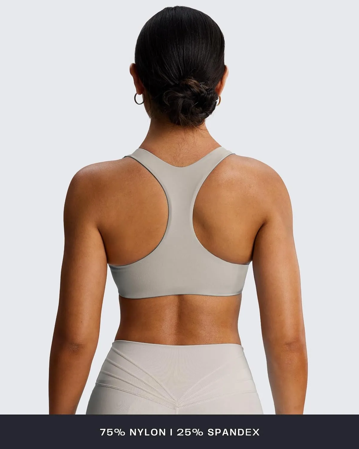Aoxjox Women's Workout Sports Bras Fitness Backless Padded Define Sculpt Racerback Bra Yoga Crop Tank Top