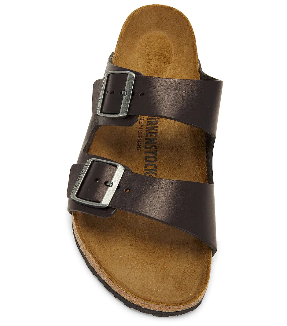 Arizona Grip Leather Sandal (Vintage Black)
