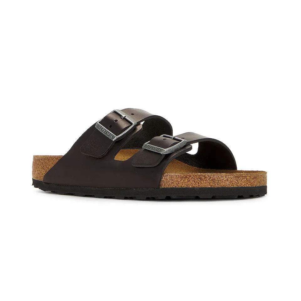 Arizona Grip Leather Sandal (Vintage Black)