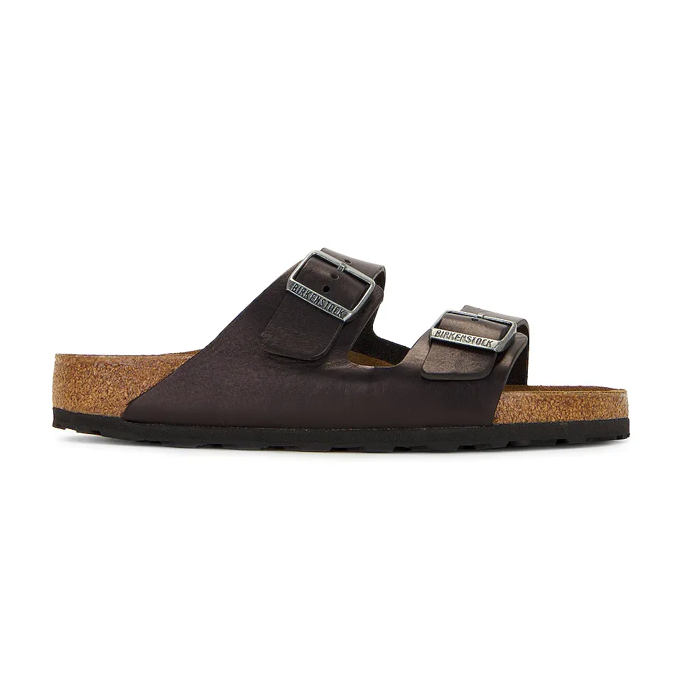 Arizona Grip Leather Sandal (Vintage Black)