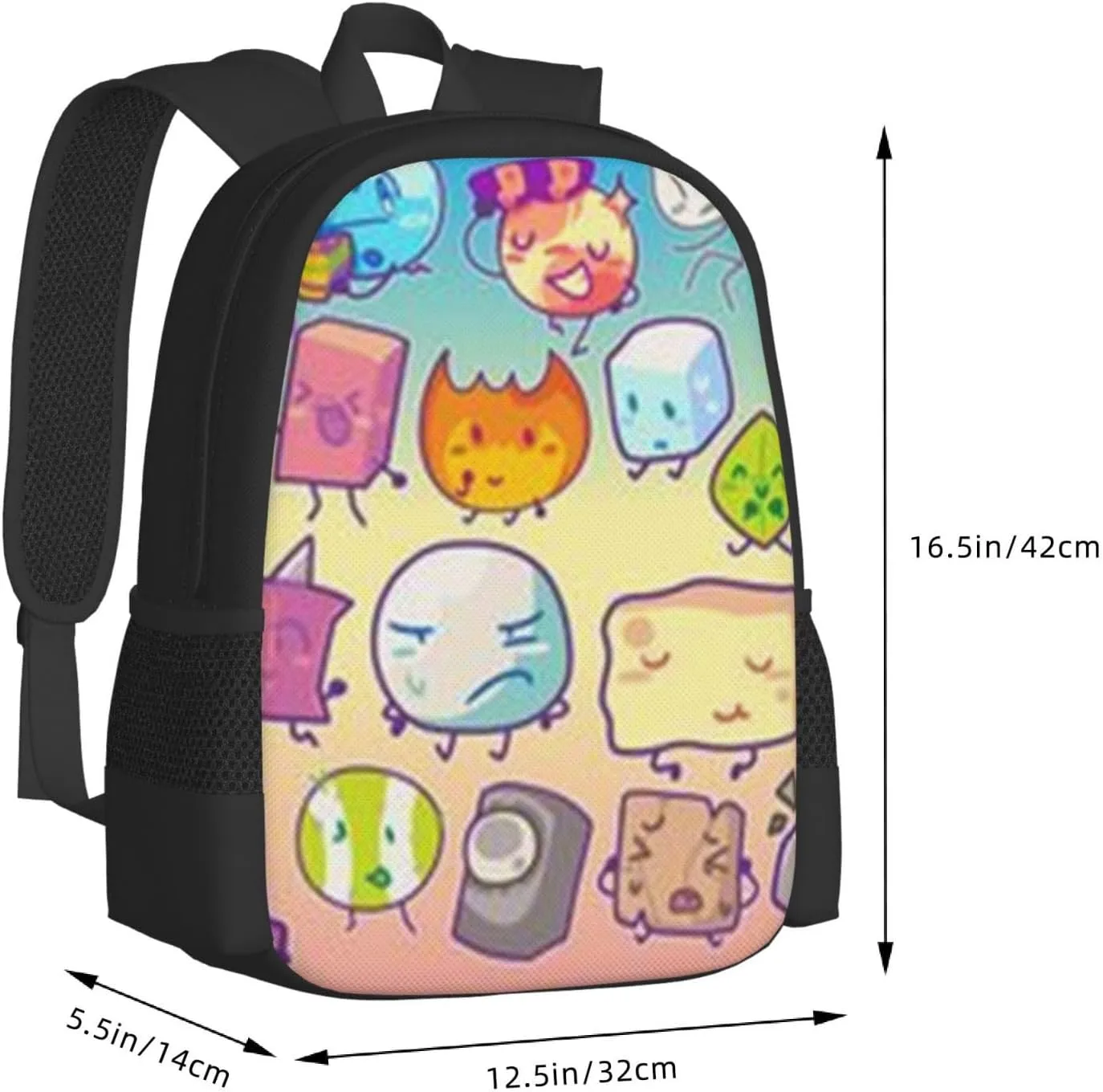 B-fdi Bookbags Casual Travel Daypack Lightweight Laptop Backpacks For Hiking Bag Black
