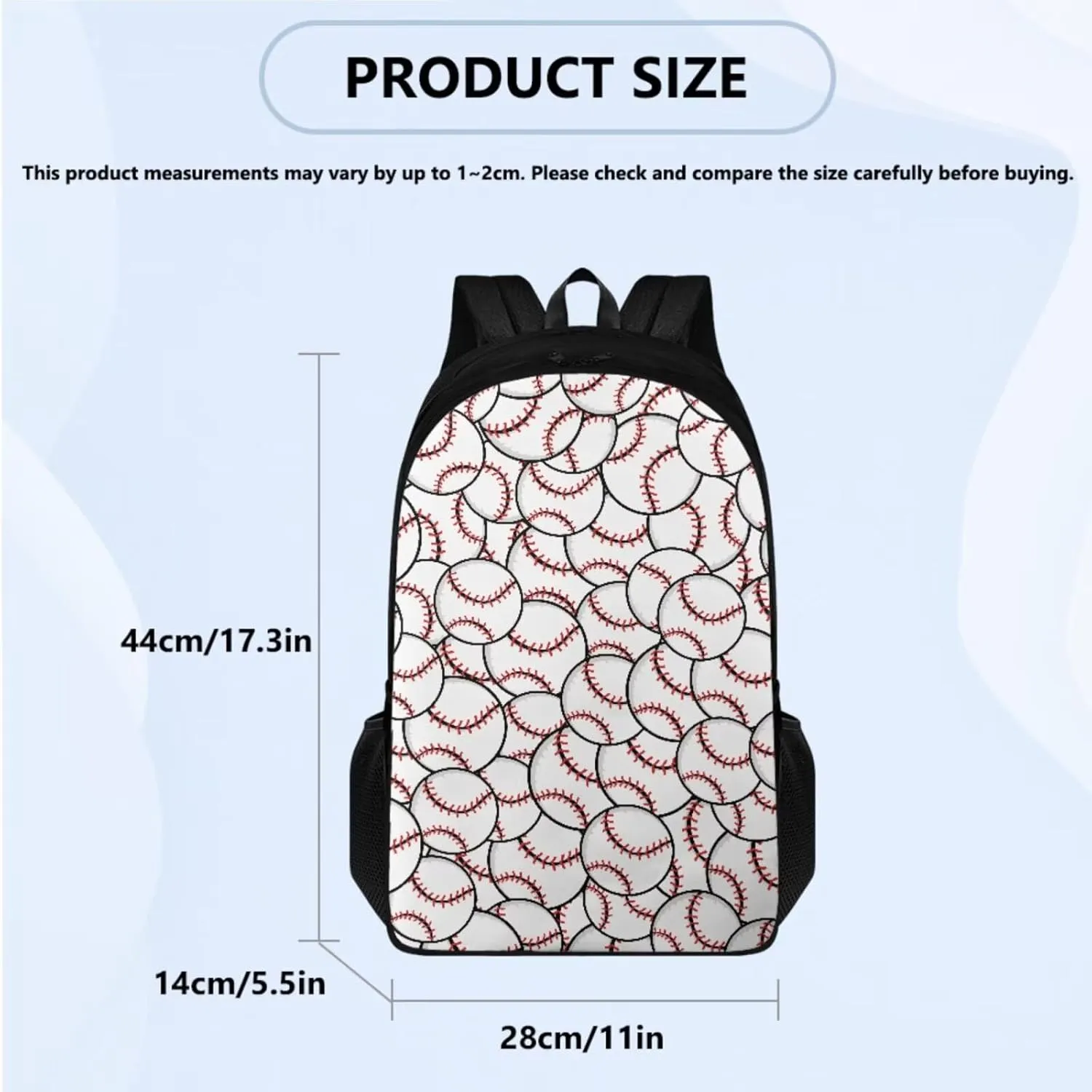 Baseball School Backpack for Boys Multipurpose 3 Pcs Backpacks Set for Elementary Primary Middle School Kids Bookbag with Lunch Box Toddler Teens School Bag 10-12 Years Old