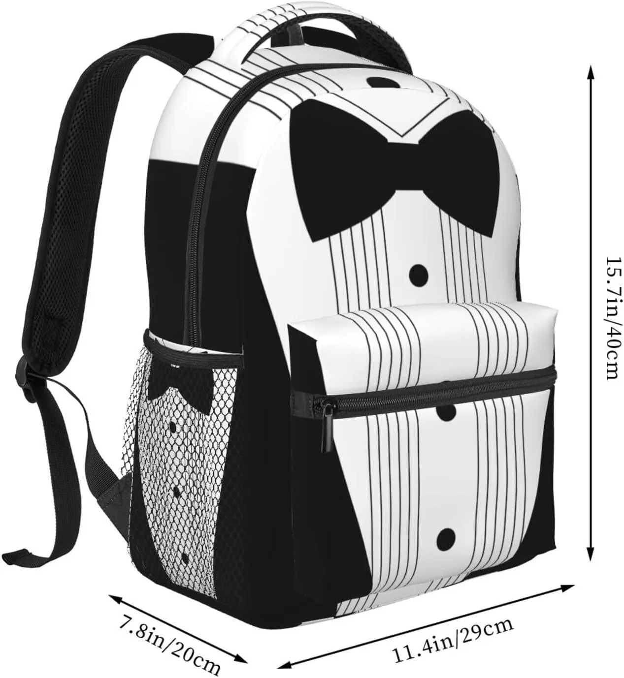 Black Travel Laptop Backpack Women Lightweight Backpack Adjustable College Backpack Fits 15.6 Inch Laptop Waterproof Travel Backpack for Women, Men, Travel