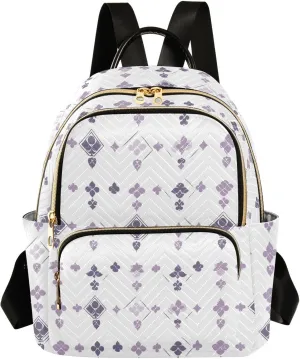 Boho Simple Style Casino Poker 14 Inch teen girls small backpack fashion laptop backpack for business