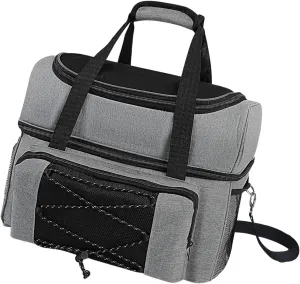 Bowling Tote 2 Ball Bowling Bag Organizer with Padded Ball Holder for Travel Outdoor Activities Gym Training Bowling Supplies