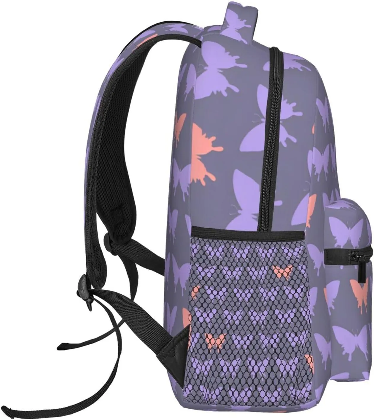 Butterfly Travel Laptop Backpack for Women Lightweight Backpack Adjustable College Backpack Fits 15.6 Inch Laptop Bag Waterproof Travel Backpack for Men, Work, Gym