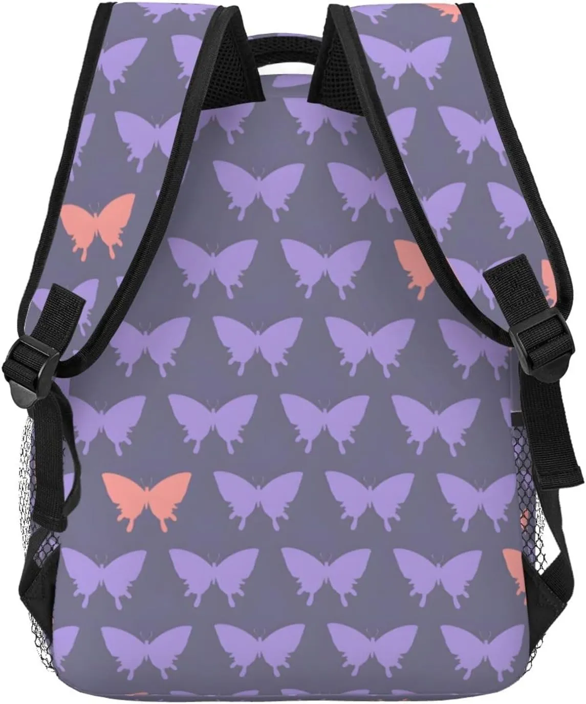 Butterfly Travel Laptop Backpack for Women Lightweight Backpack Adjustable College Backpack Fits 15.6 Inch Laptop Bag Waterproof Travel Backpack for Men, Work, Gym