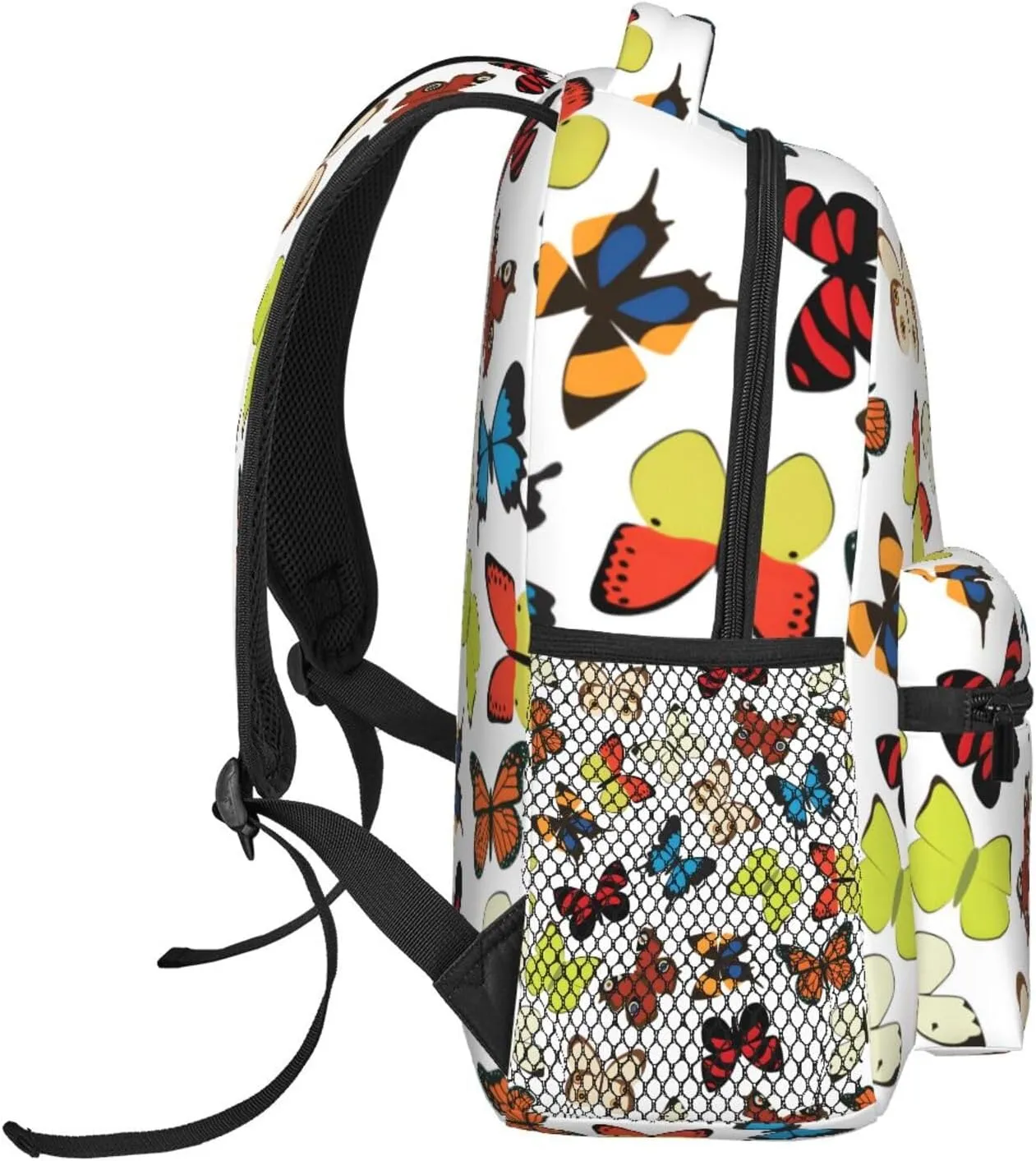 Butterfly Travel Laptop Backpack for Women Lightweight College Backpack Adjustable Fits 15.6 Inch Laptop Bag Waterproof for Work, Gym