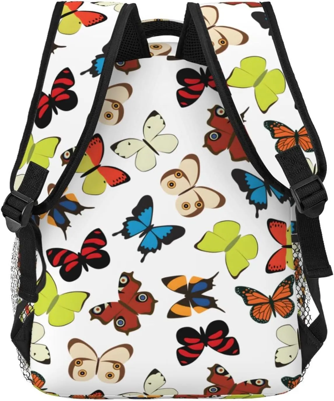 Butterfly Travel Laptop Backpack for Women Lightweight College Backpack Adjustable Fits 15.6 Inch Laptop Bag Waterproof for Work, Gym