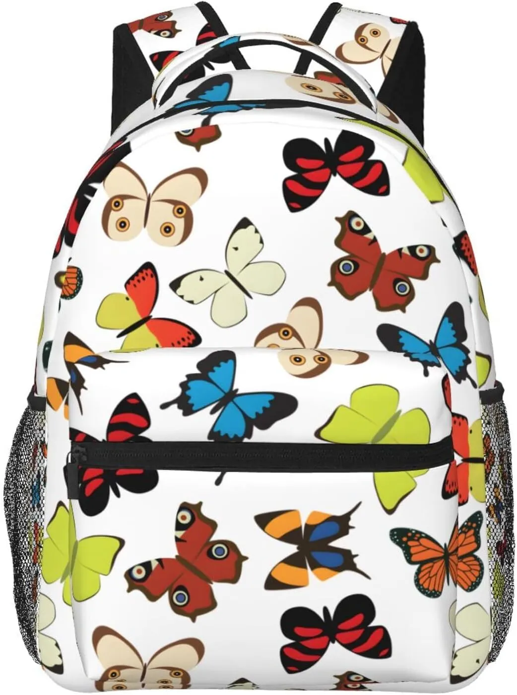 Butterfly Travel Laptop Backpack for Women Lightweight College Backpack Adjustable Fits 15.6 Inch Laptop Bag Waterproof for Work, Gym