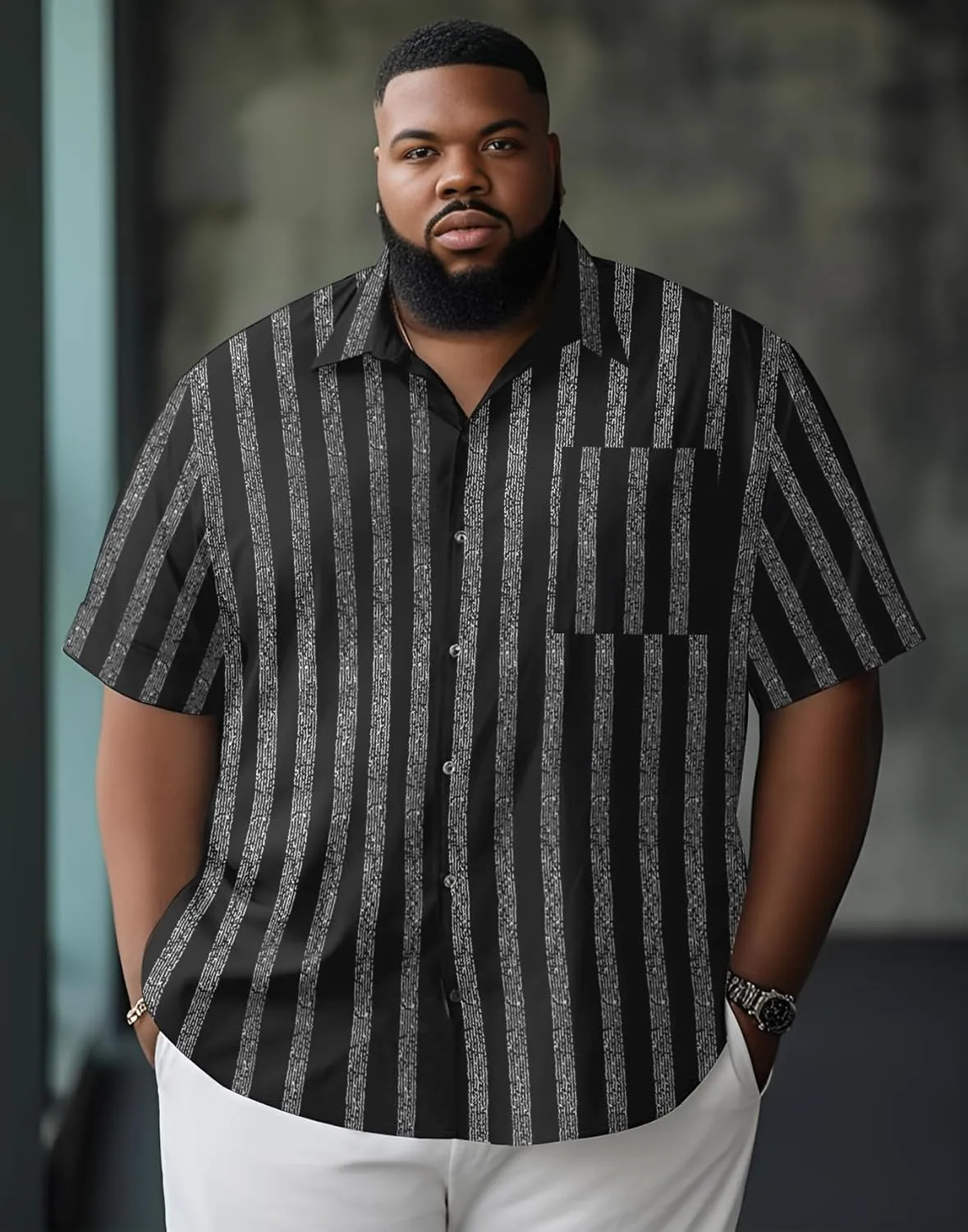 Button Down Shirt Men Causal Big and Tall Shirts for Men Short Sleeve Button up Summer Beach Work Shirts Plus Size
