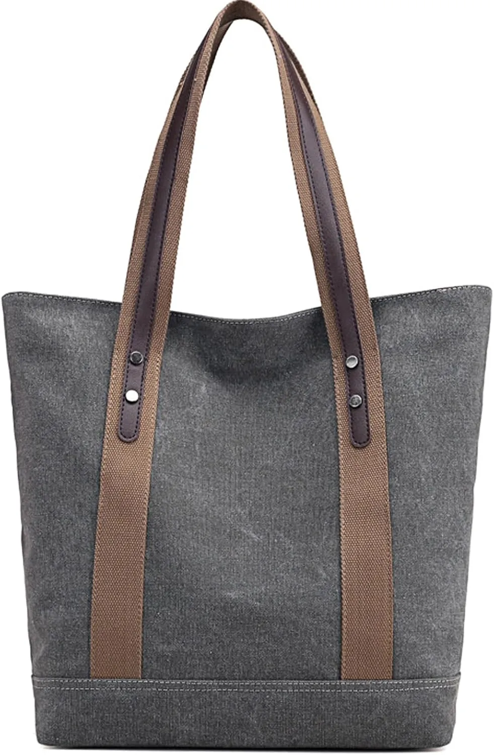Canvas Tote Bag for Women Casual Shoulder Tote for Lady Hobo Cloth Handbag for Office, Shopping, Vacation, Travel