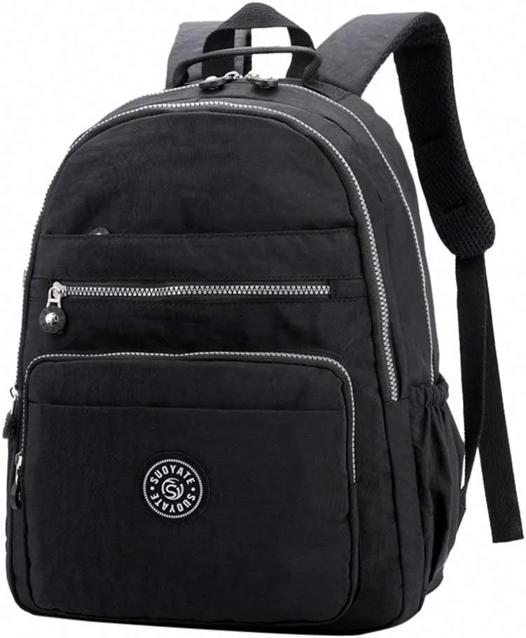 Casual Women Original Bolsa School Backpack Teenage Girl Laptop Mochila Black 20 inches