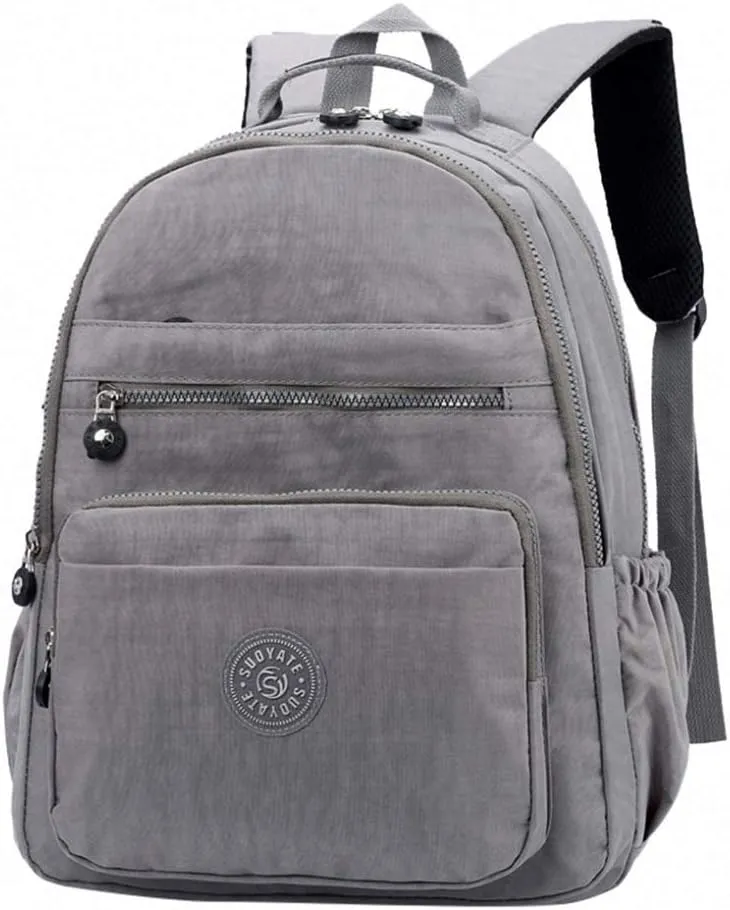 Casual Women Original Bolsa School Backpack Teenage Girl Laptop Mochila Gray 20 inches