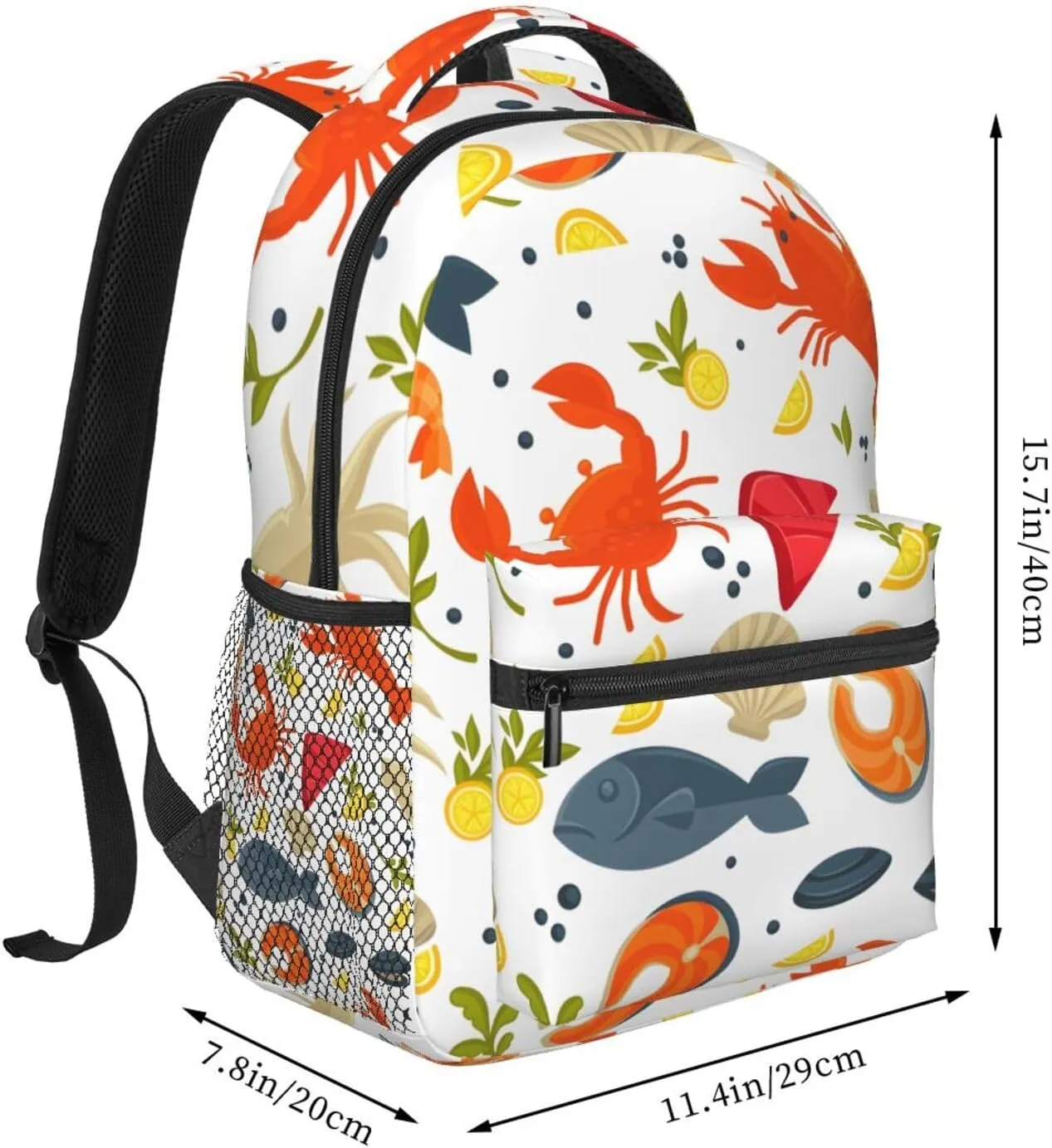 Crab Travel Laptop Backpack Women Lightweight Backpack Adjustable College Backpack Fits 15.6 Inch Laptop Waterproof Travel Backpack for Men, Work, Travel, Women