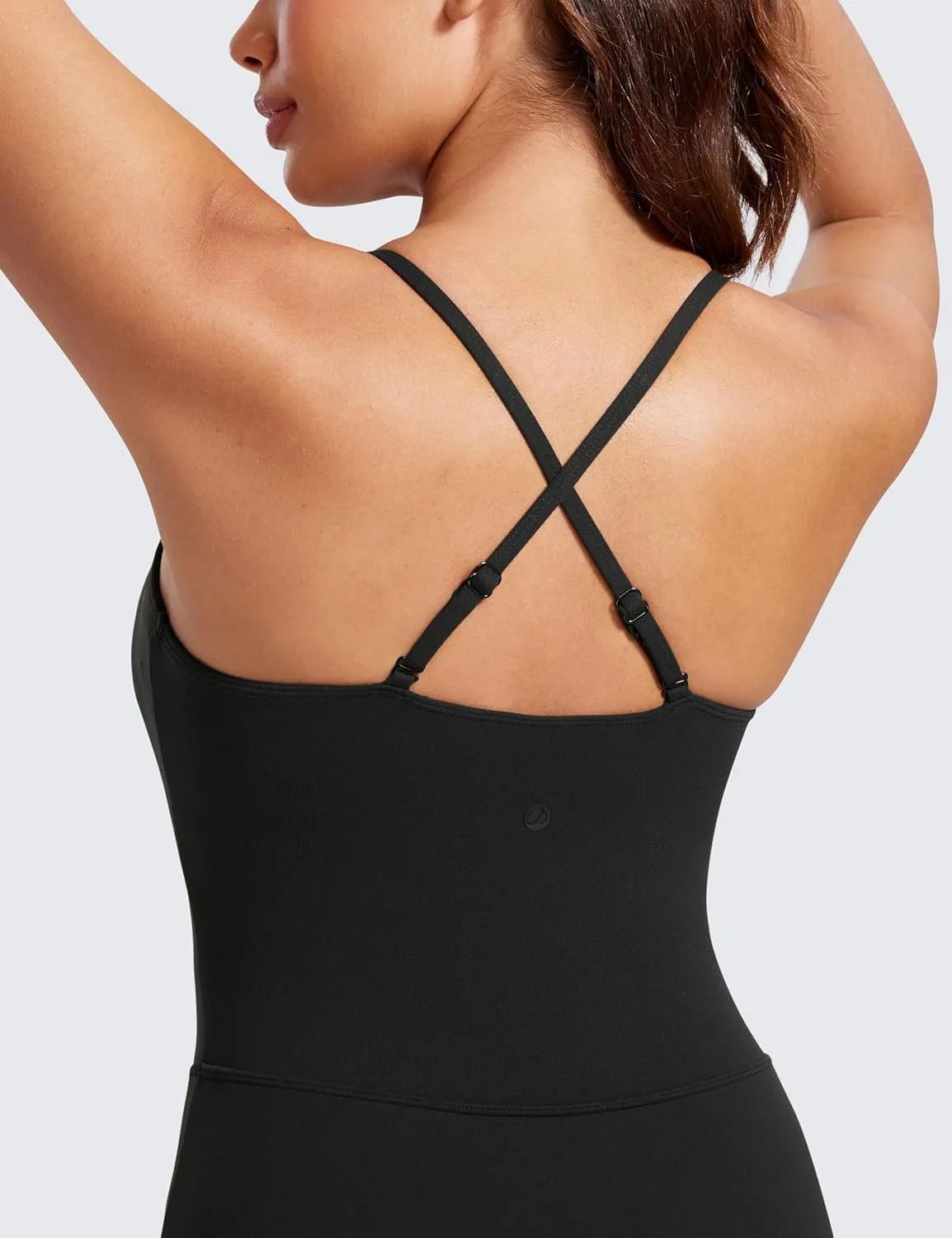 CRZ YOGA Womens Butterluxe Tennis Dress Spaghetti Strap Casual Athletic Sports Outfits with Built-in Shorts and Bras