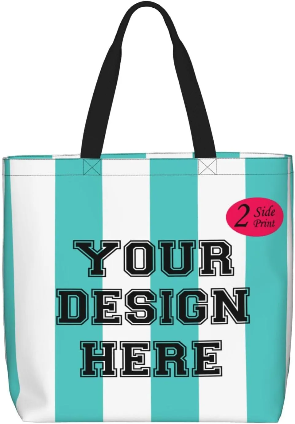 Custom Tote Bags for Women with Image Text logo, Personalized Tote Bag Gifts for Mom Teachers, Customized Handmade Totes