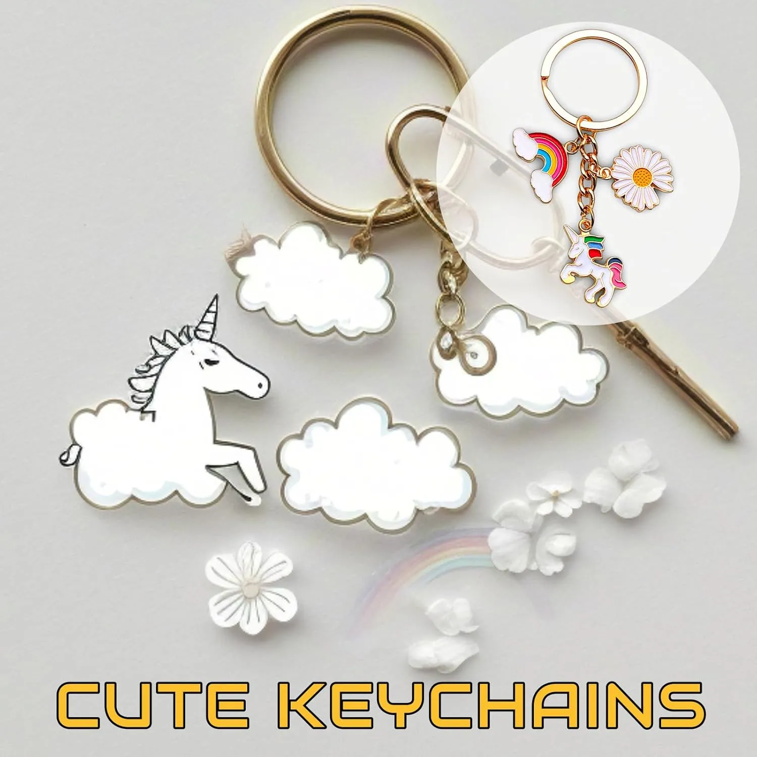 Cute Key Chain, Keychains, Thanksgiving Christmas Birthday Gifts for Sister, Women, Dad, Friends, Girls & Teens.