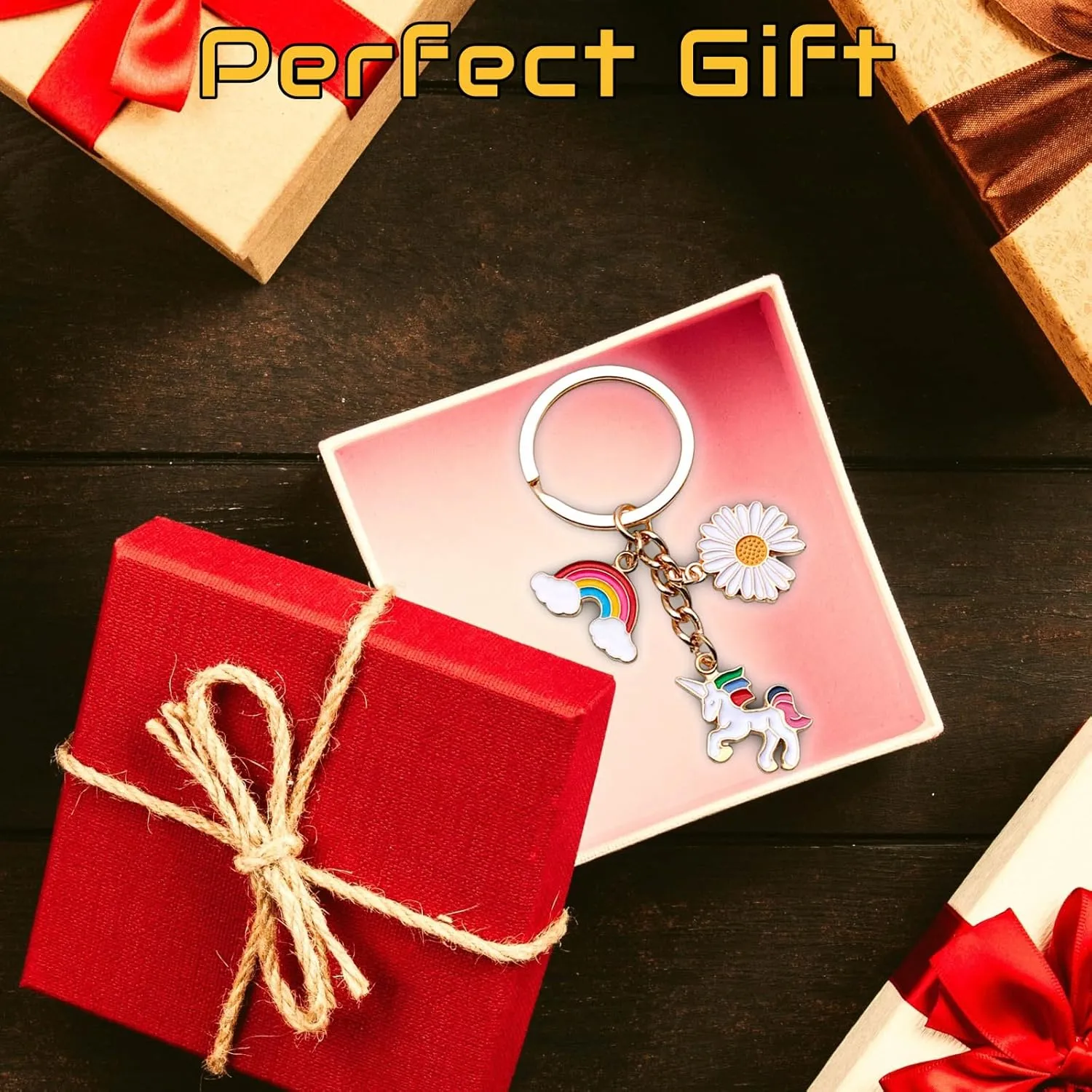 Cute Key Chain, Keychains, Thanksgiving Christmas Birthday Gifts for Sister, Women, Dad, Friends, Girls & Teens.