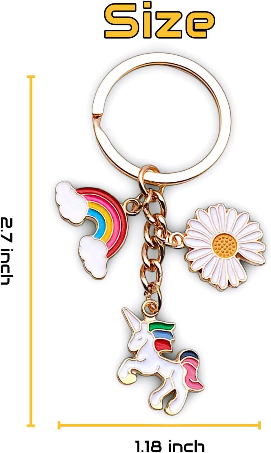Cute Key Chain, Keychains, Thanksgiving Christmas Birthday Gifts for Sister, Women, Dad, Friends, Girls & Teens.