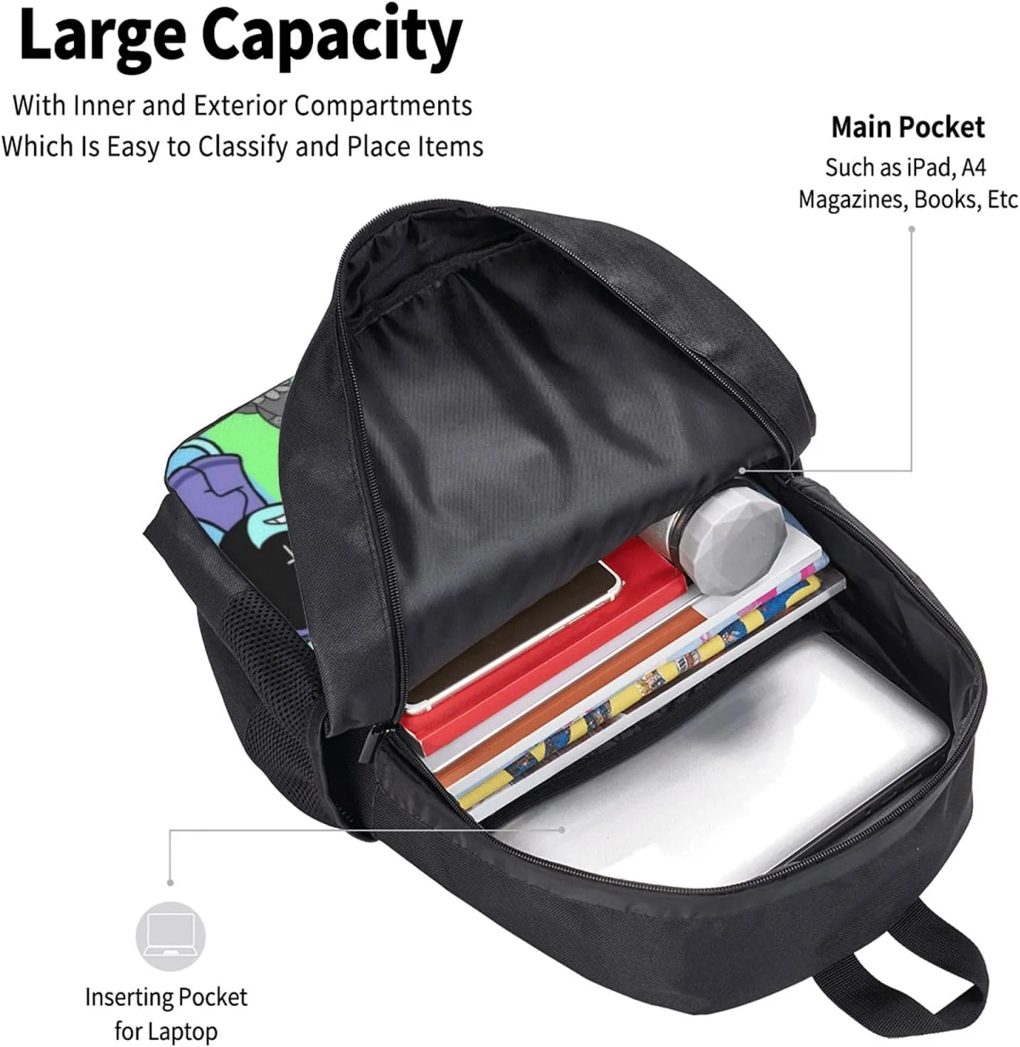Dandy'S World 3 Backpack Lightweight Large Capacity Laptop Backpack Travel Backpacks For Unisex