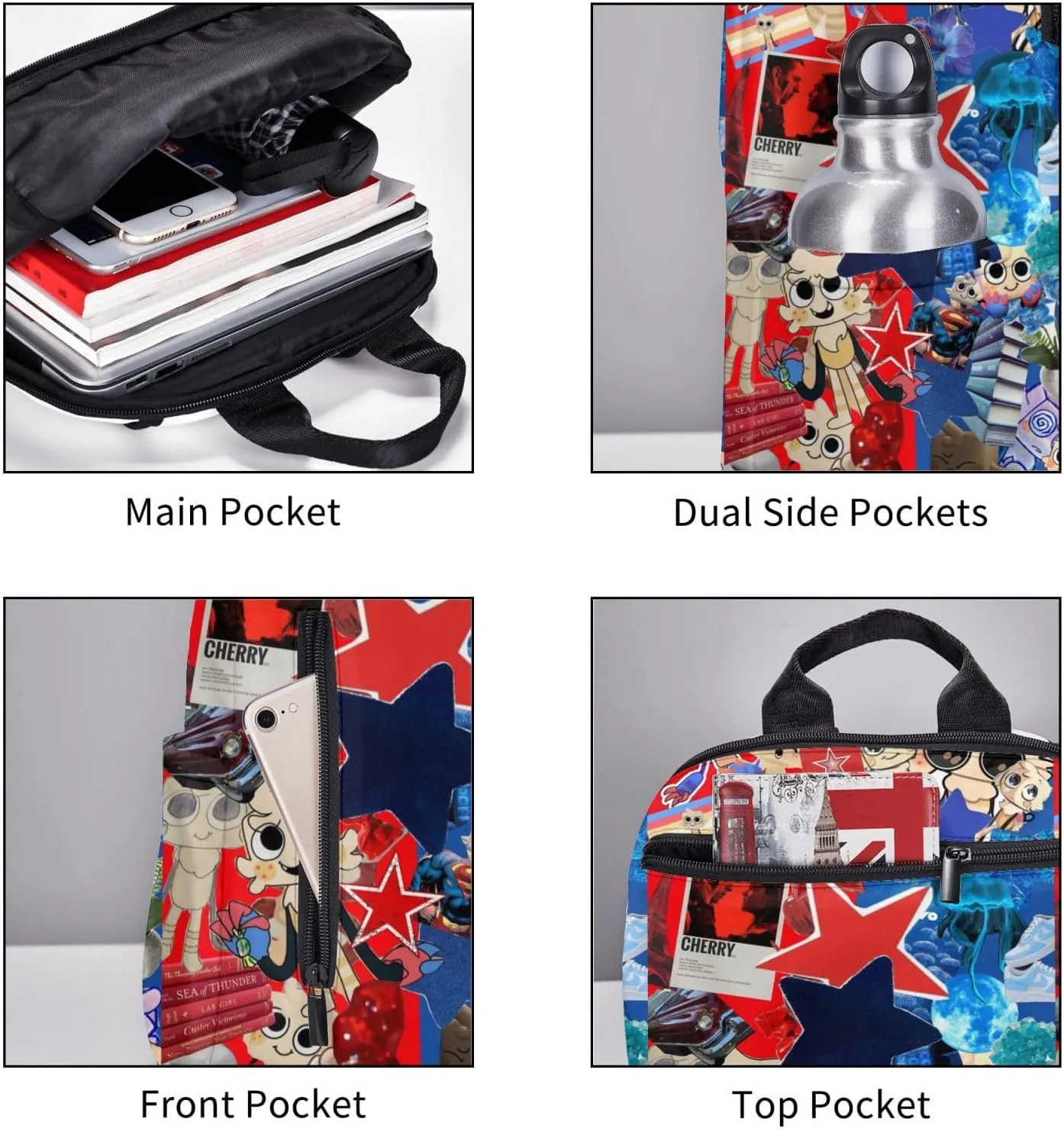 Dandy'S World 3 Backpack Lightweight Large Capacity Laptop Backpack Travel Backpacks For Unisex