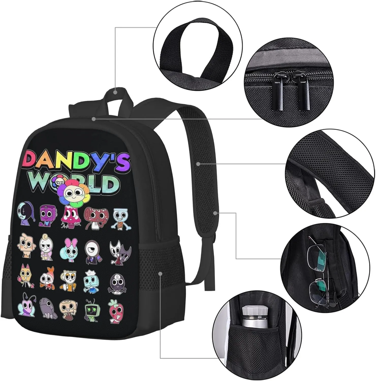 Dandy'S World 3 Backpack Lightweight Large Capacity Laptop Backpack Travel Backpacks For Unisex