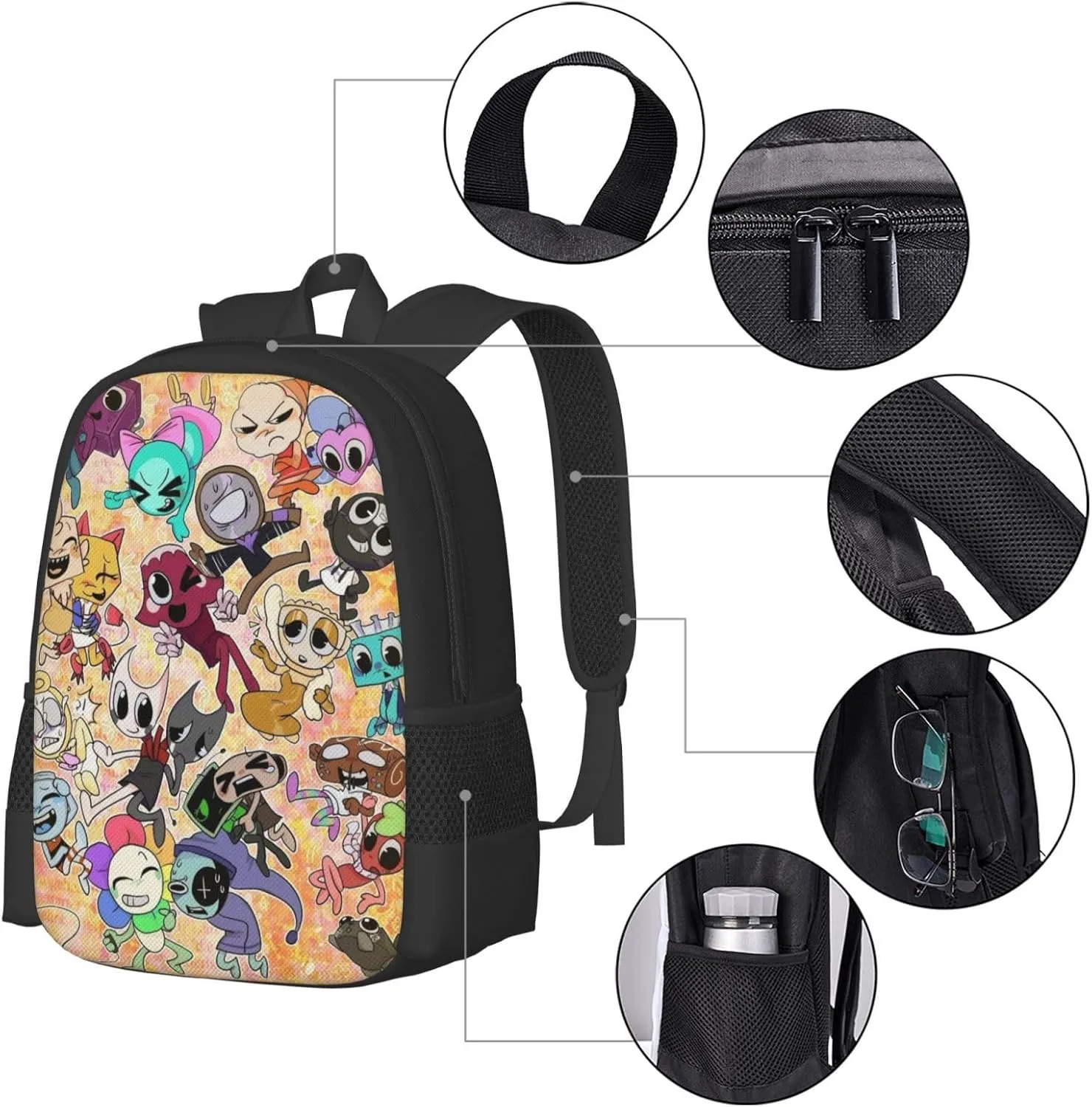 Dandy'S World 3 Backpack Lightweight Large Capacity Laptop Backpack Travel Backpacks For Unisex