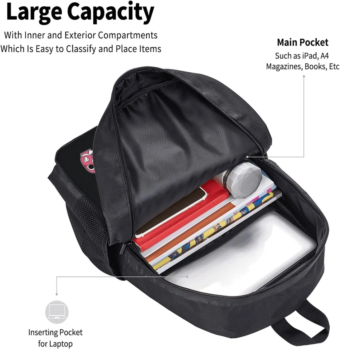 Dandy'S World 3 Backpack Lightweight Large Capacity Laptop Backpack Travel Backpacks For Unisex