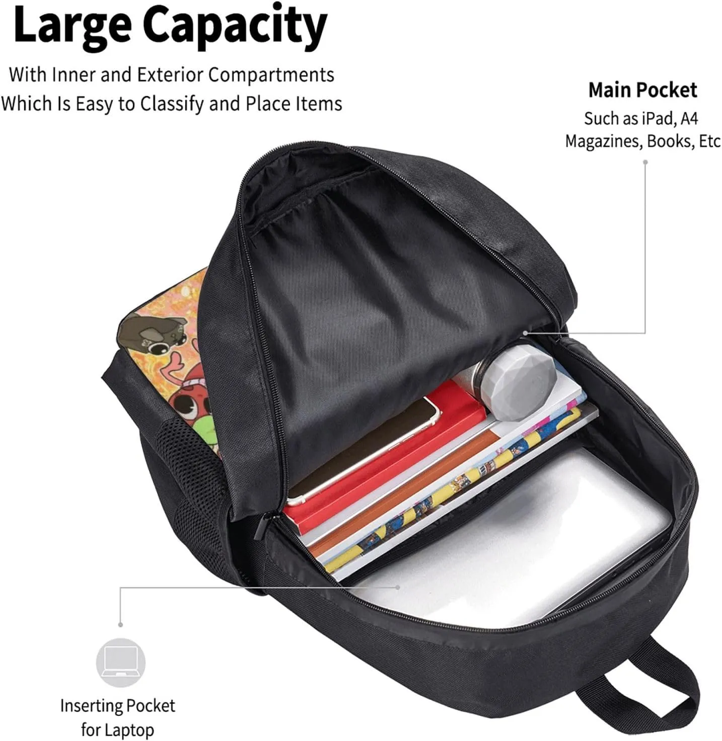 Dandy'S World 3 Backpack Lightweight Large Capacity Laptop Backpack Travel Backpacks For Unisex