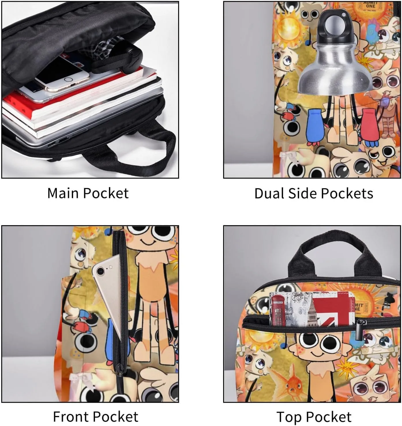 Dandy'S World 3 Backpack Lightweight Large Capacity Laptop Backpack Travel Backpacks For Unisex