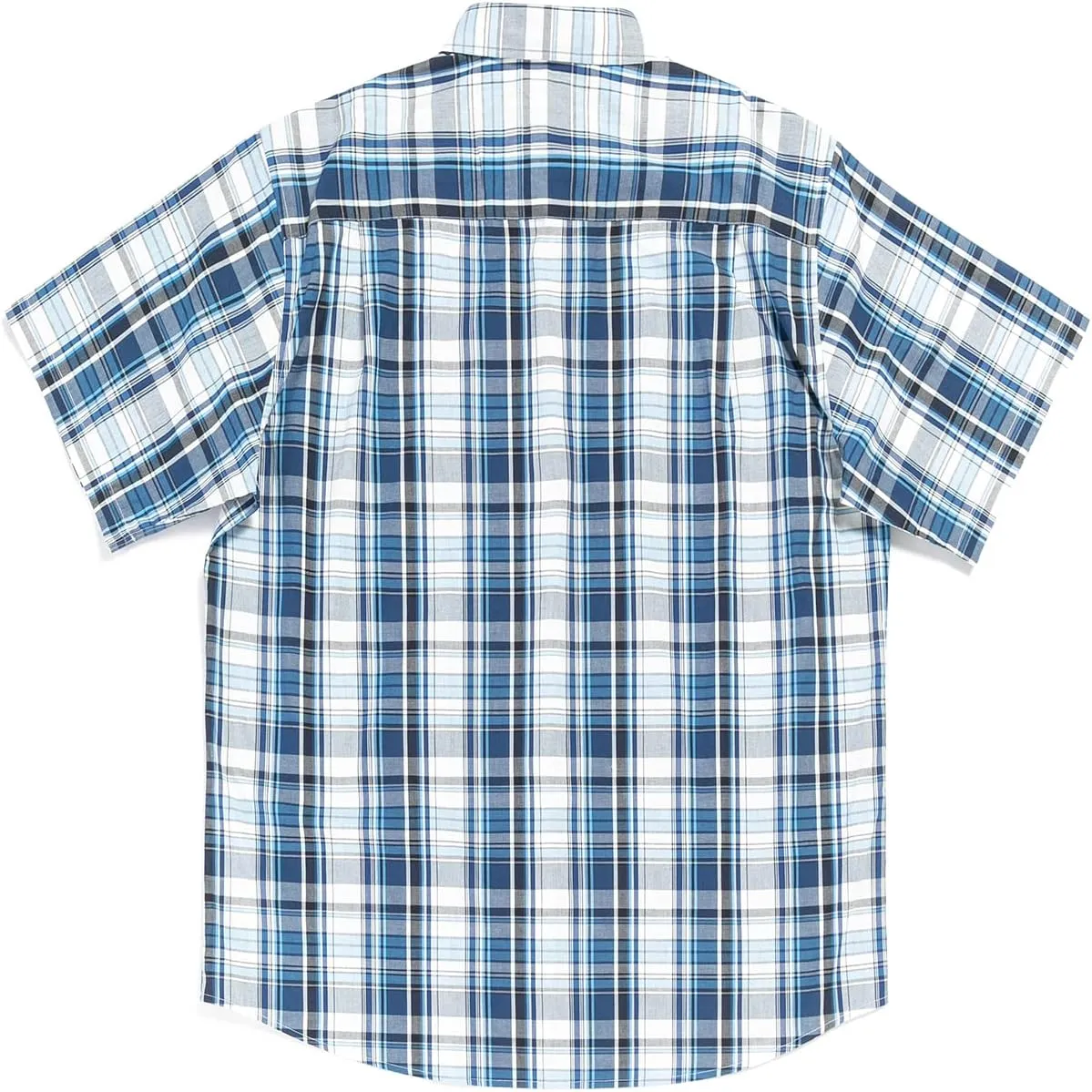 Double Pump Big and Tall Shirts for Men Short Sleeve Button Down Shirts from Size XL(T) to 6XL (T) Cotton