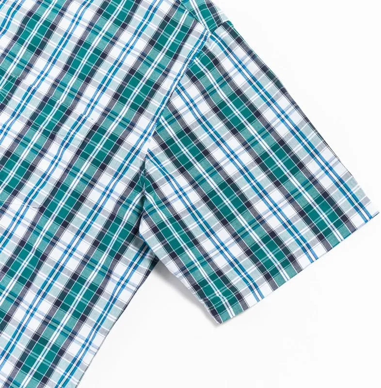 Double Pump Big and Tall Shirts for Men Short Sleeve Button Down Shirts from Size XL(T) to 6XL (T) Cotton