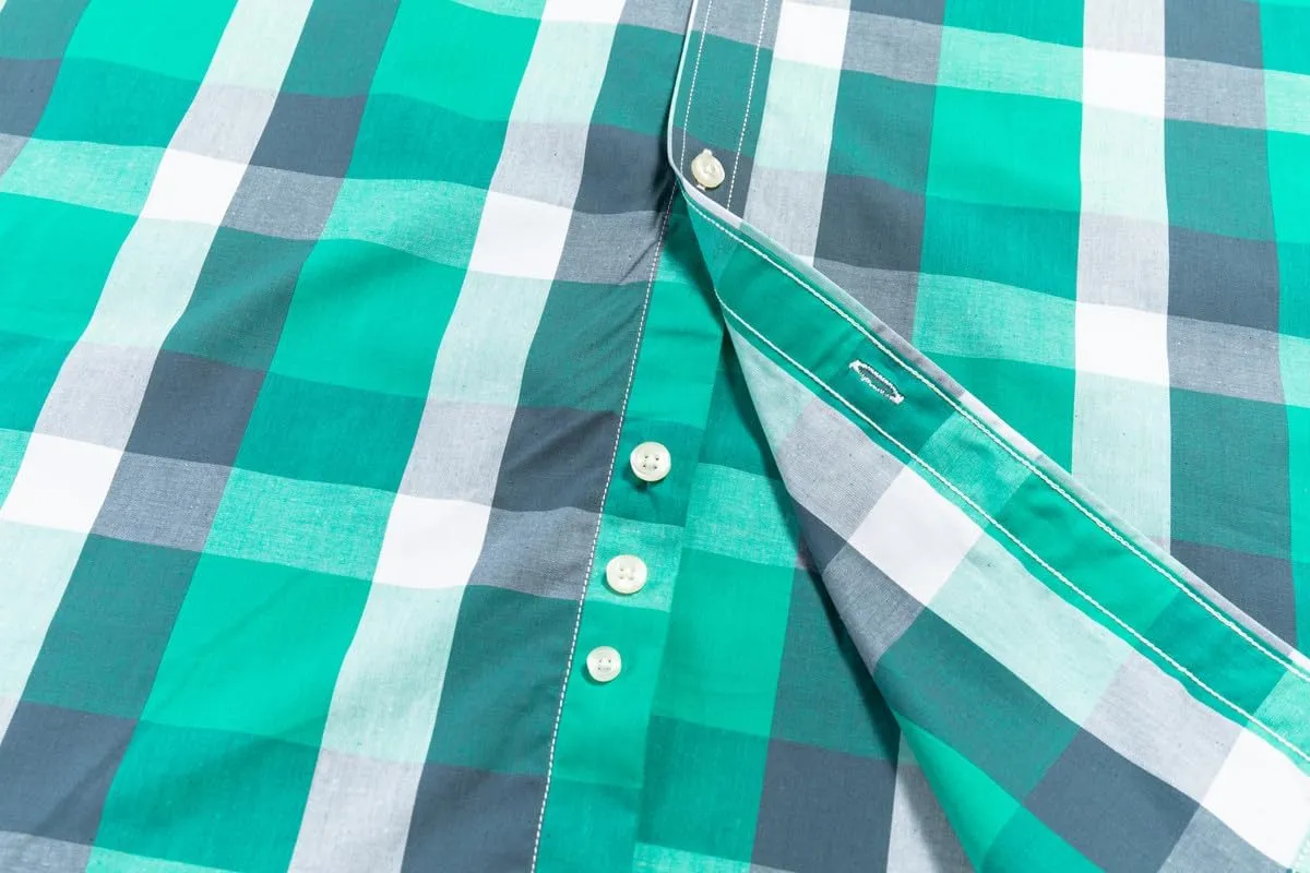 Double Pump Big and Tall Shirts for Men Short Sleeve Button Down Shirts from Size XL(T) to 6XL (T) Cotton