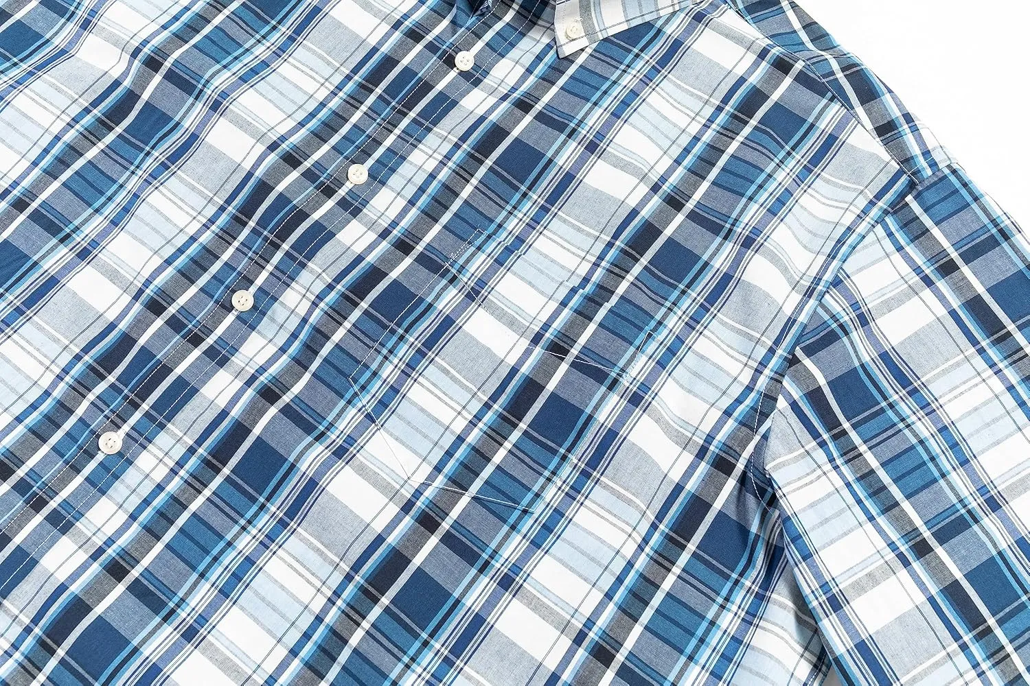 Double Pump Big and Tall Shirts for Men Short Sleeve Button Down Shirts from Size XL(T) to 6XL (T) Cotton