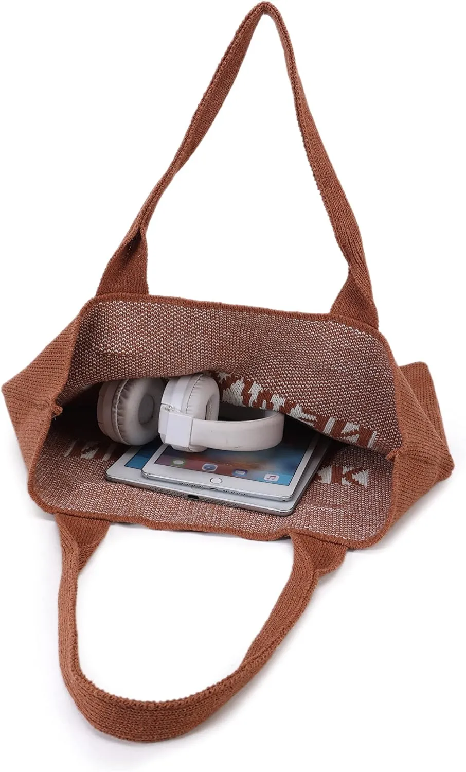 ENBEI Women's tote bags aesthetic Shoulder Handbags Hand crocheted Bags large Shoulder Shopping Bag large satchel cute Bag