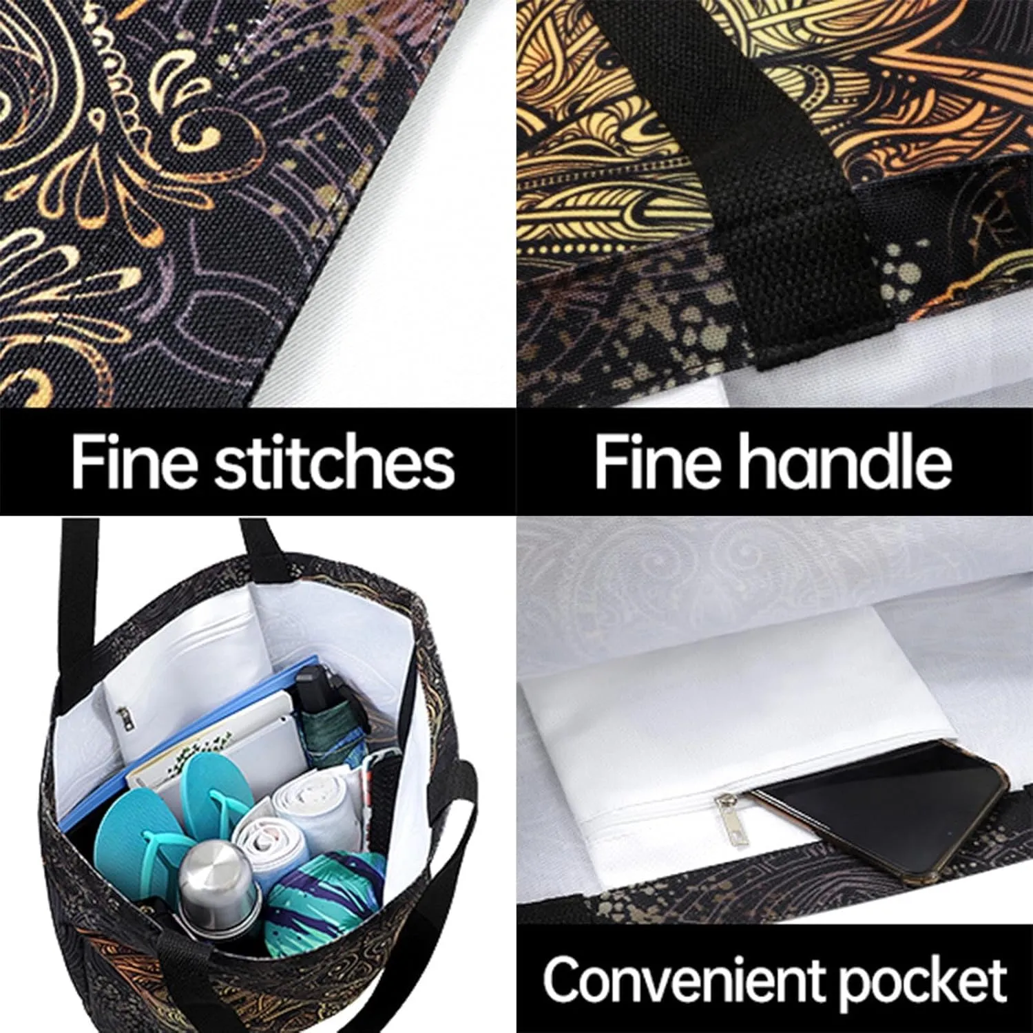 Extra Large Shoulder Grocery Tote Bag, Retro Mysterious Multi-storied Bookshelf Canvas Durable Daily Handle Bag Reusable for Gym Weekender Picnic Yoga Beach Travel Kitchen Market Shopping