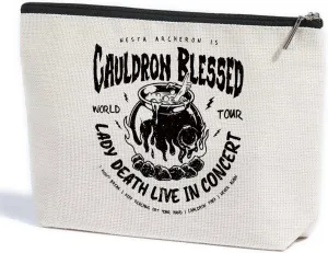 Fantasy Makeup Bag, Book Lovers Gifts Fantasy Novel Merch Cosmetic Bag, Bookish Gifts Book Club Gifts for Women Girl Book Fans Best Friends Coworker, Toiletry Bag for Christmas Halloween Birthday