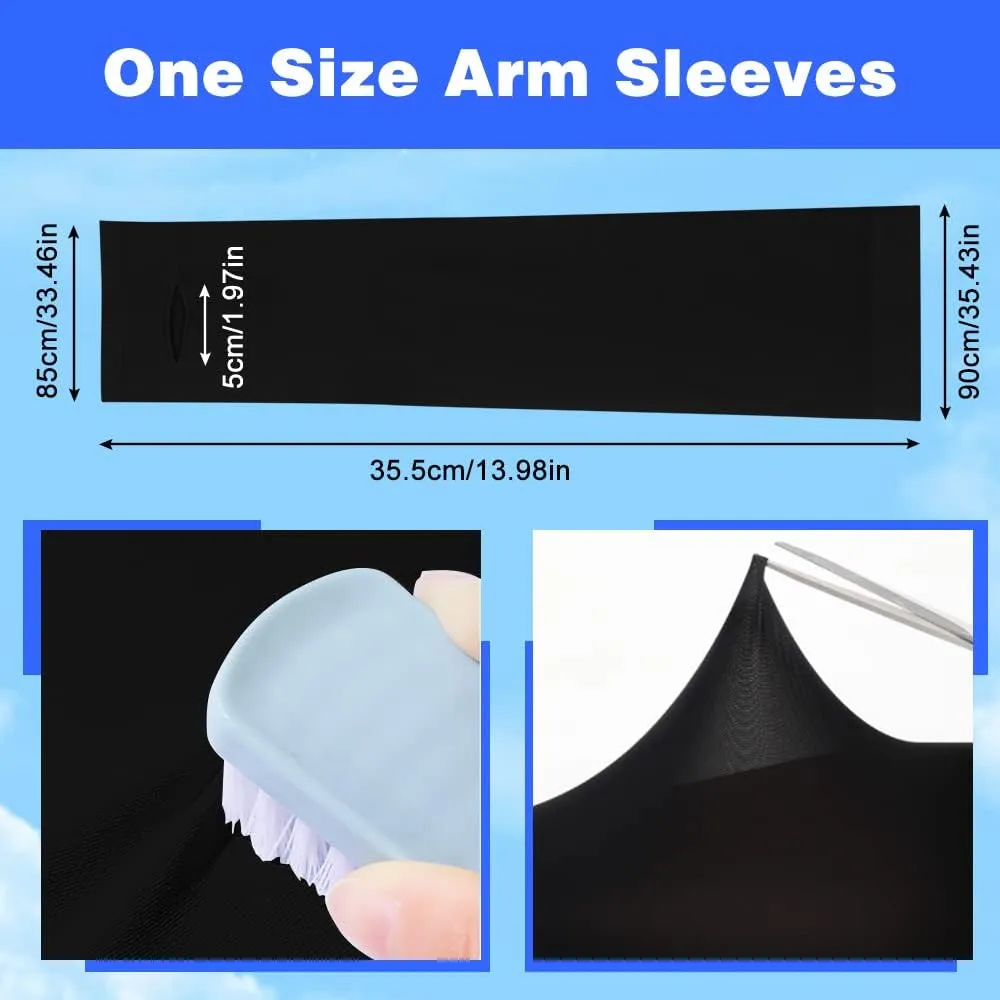 Fitnessterapy 2 Paires Bras Homme & Femme, Manchette Protection Bras Manche de Bras Respirante pour Cyclisme Refroidissement Chevauche Sport