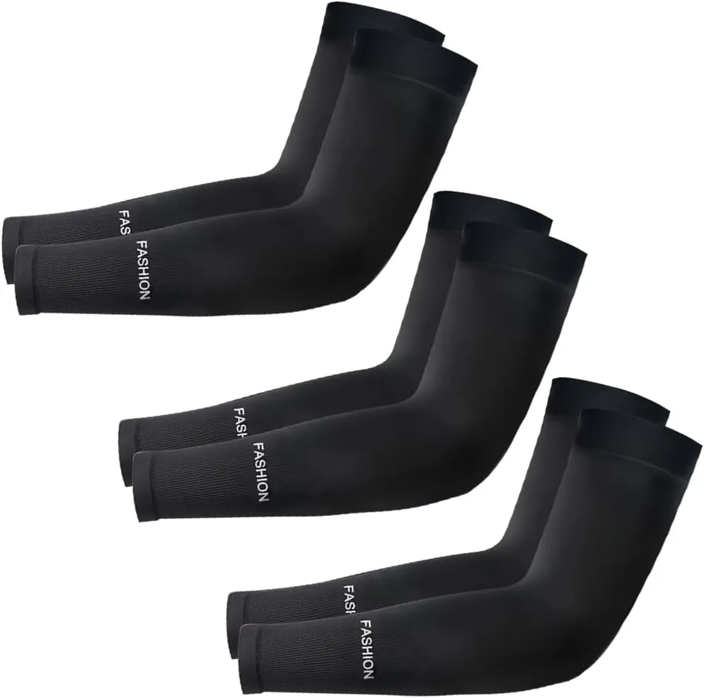 Fitnessterapy 2 Paires Bras Homme & Femme, Manchette Protection Bras Manche de Bras Respirante pour Cyclisme Refroidissement Chevauche Sport