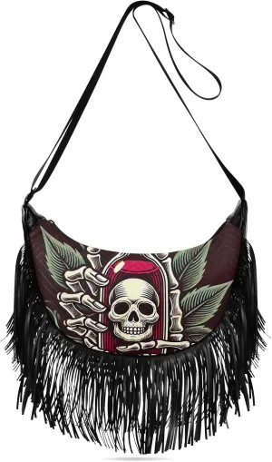 Fringe Handbag Crossbody with Tassel Hobo Bag Fringe Purses for Women Western