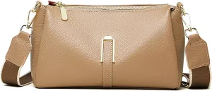 Genuine Leather Crossbody Purses for Women with Adjustable Shoulder Strap Women's Pockets Handbags